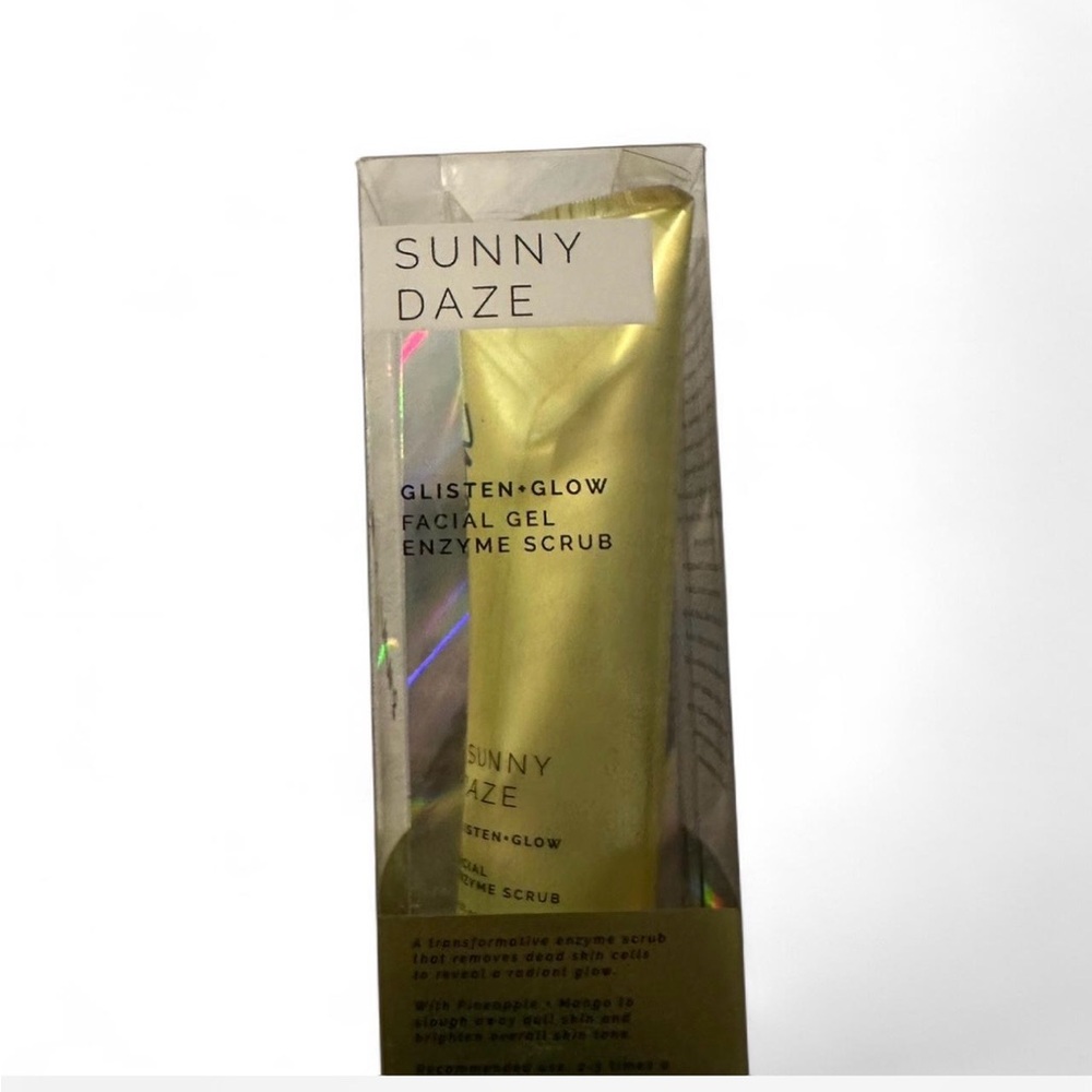Sunny Daze Glisten-Glow Facial Gel Enzyme Scrub - Yellow